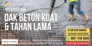 dak beton kuat dan tahan lama